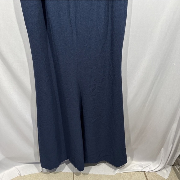 NEW Dress the Population [ XXL ] Iris Slit Crepe Gown in‎ Midnight Blue - Picture 14 of 15
